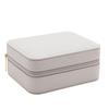 Cream Oblong Jewellery Box with Zip