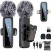 J86 Dual Wireless Lapel Microphone - Noise Reduction for Live Broadcasts