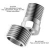 Stainless Steels Shower Tap Adapter 360 Degree Adjustable Angled Bents Base Extended Angled Showerhead Corner Joint
