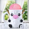 Держатель для пинты мороженого Yousheng Highland Cow с 2 ложками, держатель для мороженого «Пингвин», многоразовые контейнеры для эскимо, держатель для пивной банки для кухни, кафе