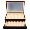 Pen Display Box 23 Slot Double Layer Transparent Top Pen Collection Display Box for Anniversaries