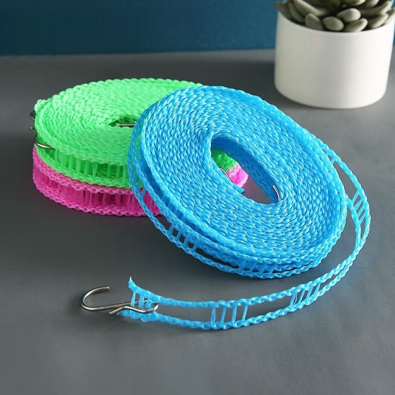 5 Rolls of Travel Outdoor Non-slip Windproof Thicker Colourful Bag Fence Clothesline