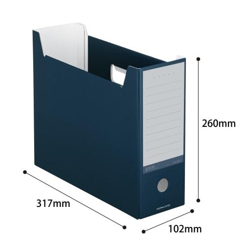 KOKUYO File Box NEOS A4 Set of 2 Navy A4-NELF-DBX2