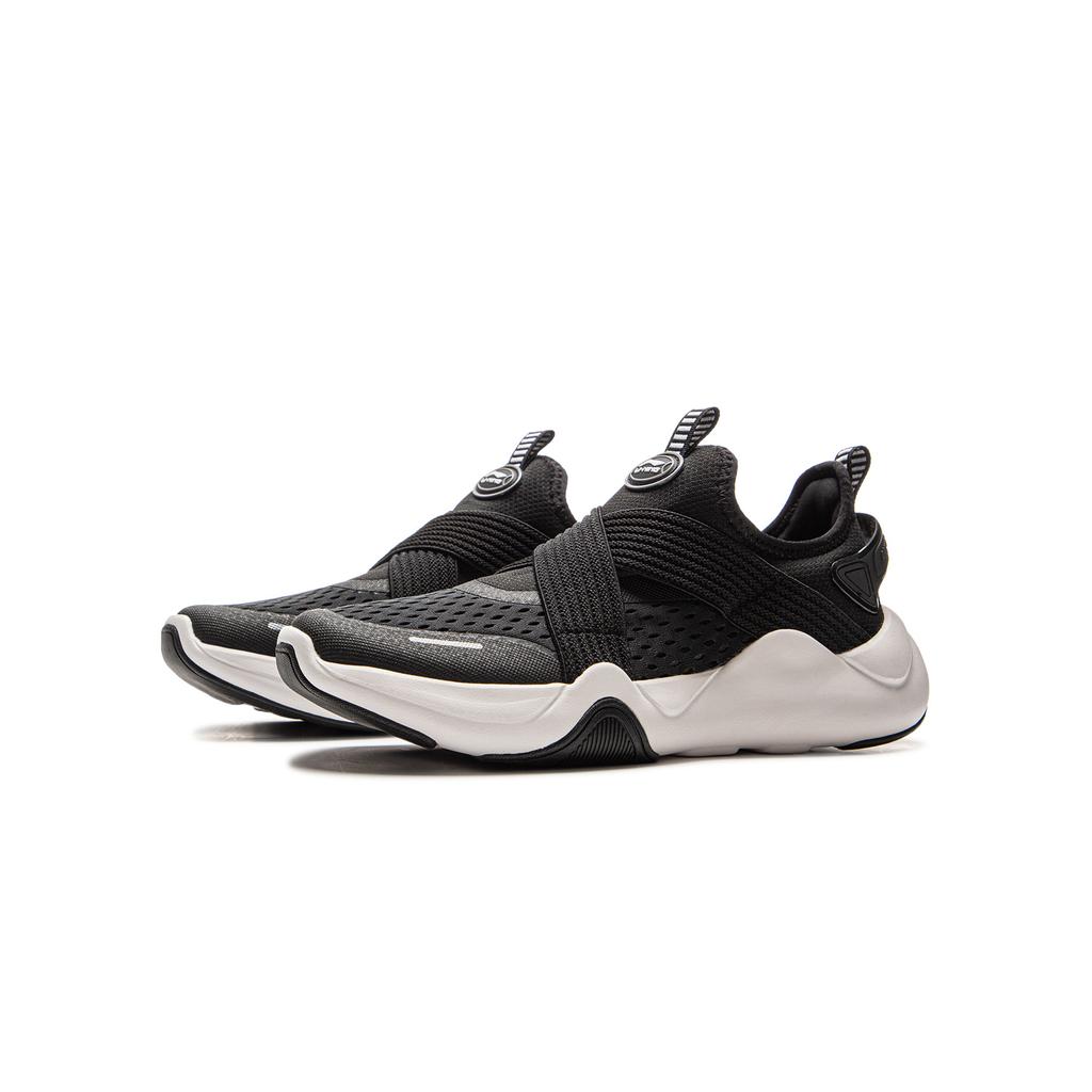 Li Ning Kids Sports Lifestyle Series Fashion Versatile Shock Absorption Rebound Low-Top Casual Shoes Kids Sneaker Black YKCV076-1