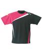 Tennis Wear Badminton Wear Short Sleeve Asymmetric Short Sleeve Standard Size RWHI1601 007 SS [YONEX] T-Shirt T-Shirt (BK)