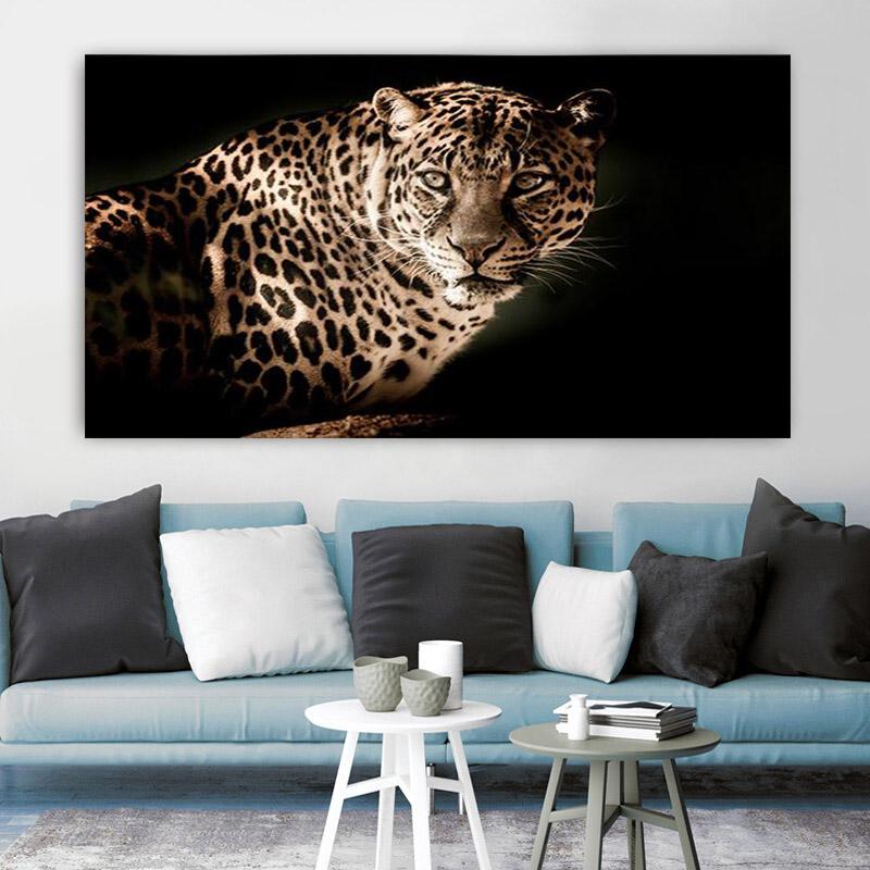 RELIABLI ART Canvas Painting Leopard Posters And Prints Animal Wall Pictures Cuadros For Living Room Home Decor No Frame