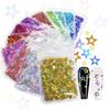 Holographic Hollow Star Nails Sequins Laser Flakes Nail Art Decoration