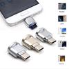 Mini Aluminium Alloy USB 3.1 Type C Micro SD TF Memory Card Reader OTG Adapter