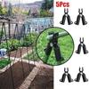 5Pcs Plant Support Awning Pillar Accessories A Clip Quickly Set Up Climbing Vine Bracket Plant Steel Pipe Bracket Garden Supply