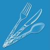 Disposable Clear Assorted Cutlery Set Premium Quality 192 Count Large Combo Pack Forks Spoon and Knives