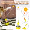Cat Toy Flashing Ball Transparent Bulb Shape Tumbler Toy Turntable Bucency Teaser Ball Kitten Training Function Pet Supplies