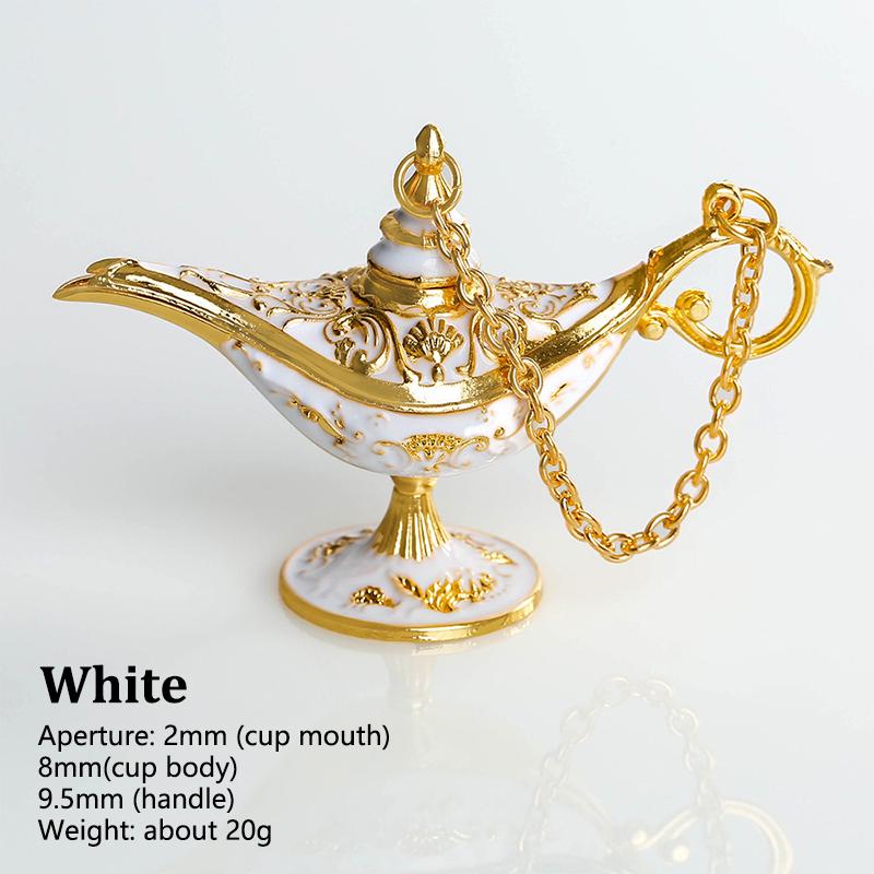 Divine Wishing Lamp Aladdin Lamp Ornament Living Room Decoration Vintage Palace Style Gongyen Home Festivals Dinner Decor Crafts