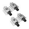 4Pcs Door Latch Bolts Spring Loaded Automatic Gate Lock Window Locks Press Buttons for Home