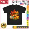Happpy Thanksgiving Day Autumn Fall Maple Leaves Thankful T Shirt Men Women NEW