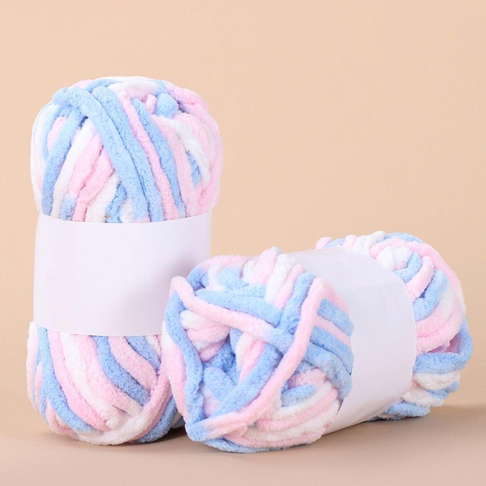 Thick Coarse Wool Thread 50g/ball Chenille Hand Knitting Yarn New Ice Strip Thread Yarn