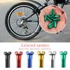 Bike Alloy Anodized Multicolor Bicycle Wheel Accessories Wheel Spoke Nipples Cycling Spokes Nipples
