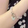 2024 Fashion Popular Butterfly Pearl Pendant Bracelet Ladies Girl Trend Charm Bracelet Festive Birthday Friendship Jewelry Women