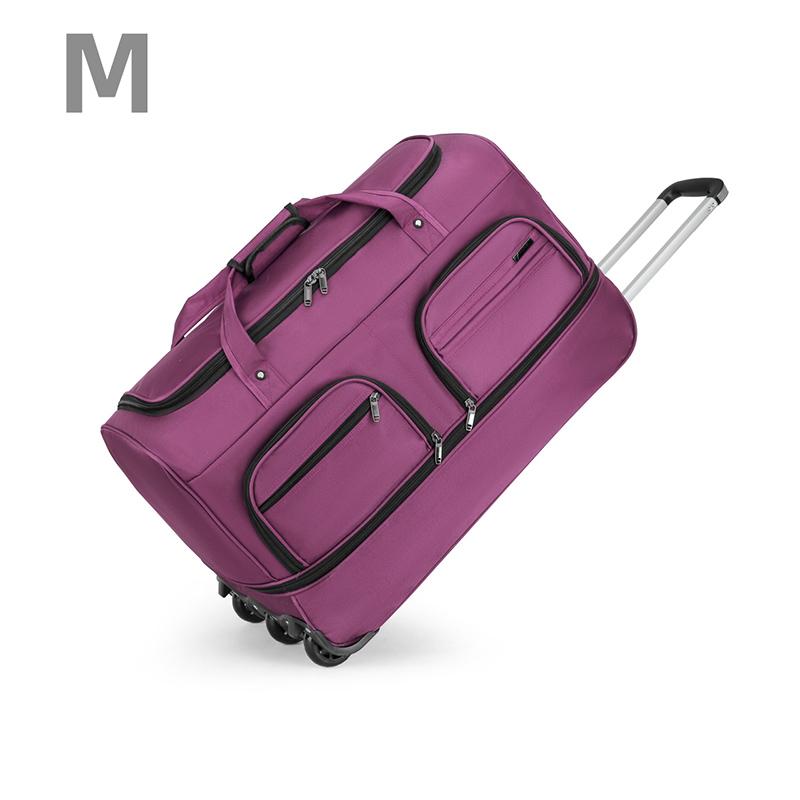 Increased Capacity Travel Bag Multi-function Folding and Expandable College Student Luggage Bag Long-distance Trolley Bag