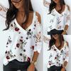 Summer Tops Print Lace Patchwork Off Shoulder Loose Women Blouses Fashion Elegant Short Sleeve Casual Shirts for Women Vintage Sexy Hollow Shirt 26632