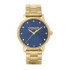 Watch GRAND Blue Dial Quartz Daily Waterproof Mineral Glass 36mm 14503970 Gold [Coach] Women's [Item]