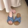 One-word Holiday Cool Slippers Women's Cool Slippers Design Soft Bottom Giant Beach Feeling Niche Retro