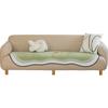Chenille Irregular Sofa Cushion Special-Shaped Cushion Four Seasons Universal Non-Slip Anti-Scratching Solid Color Matcha Green One Piece