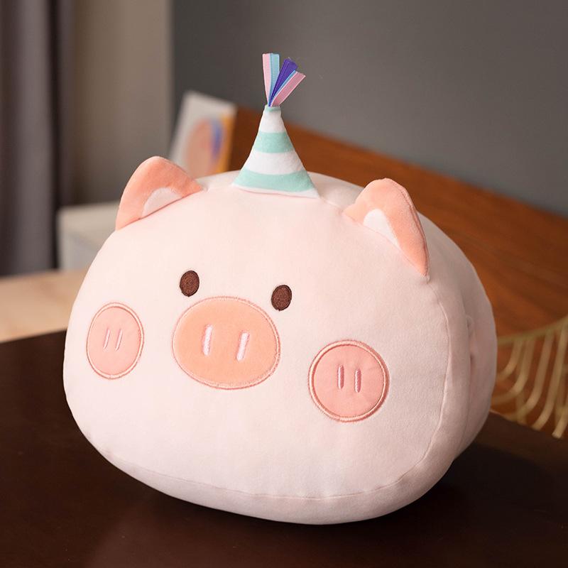 Cute Cartoon Hand Warmer Pillow Bear Pig Dinosaur Deer Unicorn Sofa Living Room Dormitory Office Nap Pillow