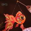 Goldfish Lantern DIY Assembly Handheld Lantern for Kids Battery Powered Chinese Traditional Lantern for Mid-Autumn Festival Spring Festival