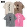 Acid Tees Cotton Loose Wash Tops Manage Print T-Shirt Men Streetwear Vintage Black Harajuku Oversized T Shirt Summer