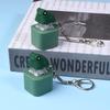 1/2Pcs Fun Croaking Frog Sound Keychain With Lights Creative Stress Relief Toys Rechargeable Keyboard Fidget Toy Key Pendant