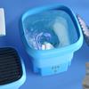 Portable Washing Machine Mini Washer with Drain Basket, Foldable Small Washer for Underwear, Socks, Baby Clothes, Towel