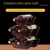 Деревянная винная стойка Держатели для вина Кухонная сборная стойка Органайзер Барный шкаф для хранения Винный шкаф Стойка для бутылок вина