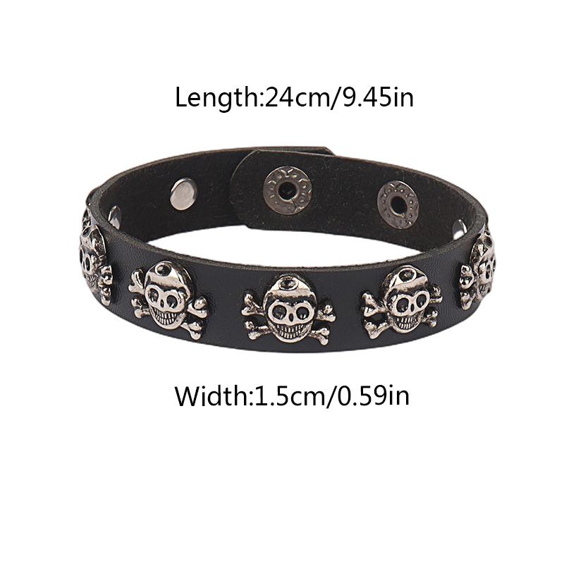 Women/Men Men Women Leather Wristband Men Women Gift Punk Style Leather Bracelet Cosplay Jewelry