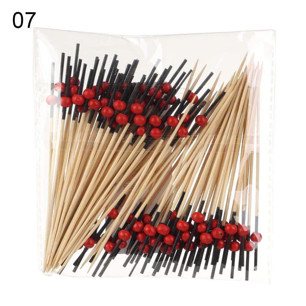 Salad Sandwich Toothpicks Food Fruit Cocktail Decor Bamboo Picks Handmade Toothpicks Fruit Sticks