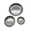 Magnetic Stainless Steel Bowl Set - 5-Piece Storage Plates In 3", 4", and 6" Sizes for Tools