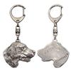 English Setter, Lawerack, Laverack - Silver-plated Key Ring with Dog, Handbag Decoration, Backpack Pendant by Brand