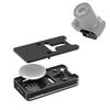 JJC AirTag Quick Release Mount Compatible with Mount Screw Compatible with Sony Canon Nikon and AirTag Hidden Base Plate Plate, Adapters, 1/4"-20 &