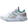 Li Ning 001 Trendy Casual Low-Top Running Shoes Women Sneaker White Gray Green AGLR008-3