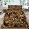 Богемный комплект постельного белья с богемным узором, пододеяльник, наволочка, 2/3 шт., ткань из микрофибры, полный размер, украшение для дома