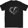 Horse Heart T-Shirt Love Ridding Equestrian Pony Animal Graphic Tee