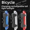 USB Rechargeable LED Bicycle Taillight - Flashing Safety Warning Light for Night Riding