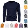 Autumn Long Sleeve New Men's Solid Color Shirt With Cotton T-shirt Underneath