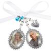 Wedding Bouquet Charm Lace Oval Bridal Bouquet Angel Charm Memorial Photo Charm You Are Always In My Heart Charm