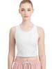 Roopa 3D Crop Tank Yoga Size Small Top, Wear, Moisture-Wicking, Quick-Drying, Stretch, Sleeveless, Women's, White,