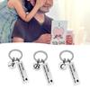 Letter Pattern Fathers Day Gifts Stainless Steel Drive Safe Keychain