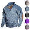 Spring And Men's Standing Collar Sweatshirt Is Outdoor Casual Sweaters Tops