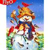 5D DIY Diamond Painting Snowman Handmade Gift Diamond Embroidery Christmas Rhinestone Kit Bird Home Decoration