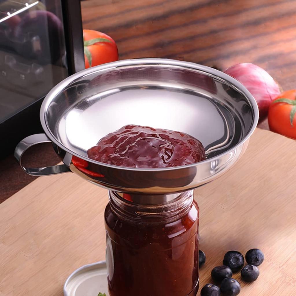 1PC Canning Funnel with Strainer for Wide and Regular Mason Jars - Wide-Mouth Funnels for Kitchen Use.