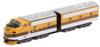 Rokuhan Z Gauge Z Shorty EMD F7 Railway Model Diesel Locomotive D&RGW ST012-3