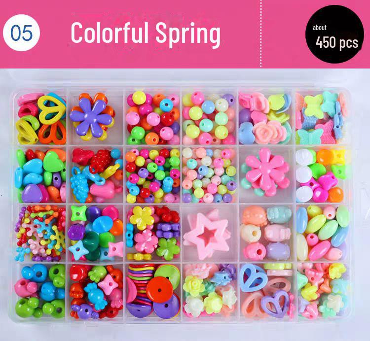 Children's DIY Beaded Bracelet Kit - Educational Handmade Craft for Girls